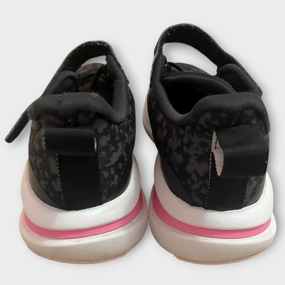 Adidas Fortarun Running Shoe Black Silver Metallic Bliss Pink Kids Sneakers 3 - Picture 6 of 10